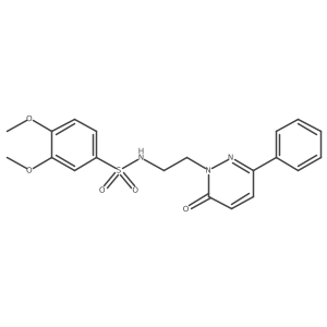 3,4-dimethoxy-N-(2-(6-oxo-3-phenylpyridazin-1(6H)-yl)ethyl)benzenesulfonamide Structure