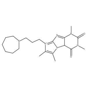 6-[3-(azepan-1-yl)propyl]-2,4,7,8-tetramethyl-9aH-purino[7,8-a]imidazol-6-ium-1,3-dione Structure