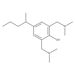 2,6-Bis[(dimethylamino)methyl]-4-(1-methylbutyl)benzenol Structure