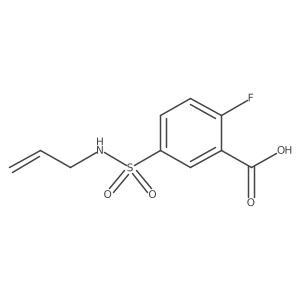 Benzoic acid, 2-fluoro-5-[(2-propen-1-ylamino)sulfonyl]-结构式