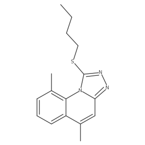 1-(Butylthio)-5,9-dimethyl[1,2,4]triazolo[4,3-a]quinoline Structure