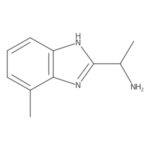 1-(7-Methyl-1H-benzo[d]imidazol-2-yl)ethan-1-amine结构式