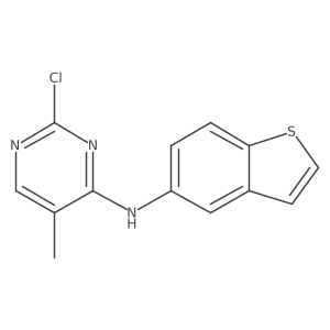 N-(1-benzothiophen-5-yl)-2-chloro-5-methylpyrimidin-4-amine Structure