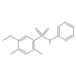 5-methoxy-2,4-dimethyl-N-(2-pyridinyl)benzenesulfonamide结构式