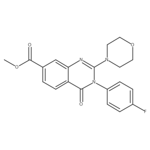 Methyl 3-(4-fluorophenyl)-2-morpholino-4-oxo-3,4-dihydroquinazoline-7-carboxylate Structure