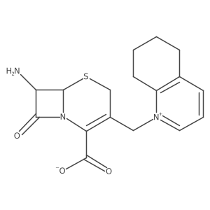 Quinolinium, 1-[[(6R,7R)-7-amino-2-carboxy-8-oxo-5-thia-1-azabicyclo[4.2.0]oct-2-en-3-yl]methyl]-5,6,7,8-tetrahydro-, inner salt结构式