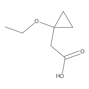2-(1-Ethoxycyclopropyl)acetic acid Structure
