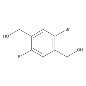 (2-Bromo-5-fluoro-4-hydroxymethylphenyl)-methanol Structure