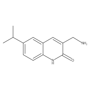 3-(Aminomethyl)-6-(propan-2-yl)-1,2-dihydroquinolin-2-one Structure