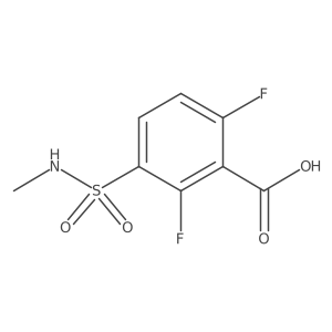 2,6-Difluoro-3-(methylsulfamoyl)benzoic acid结构式