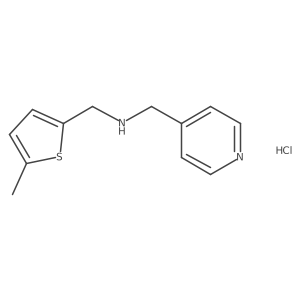 [(5-Methyl-2-thienyl)methyl](4-pyridinylmethyl)amine hydrochloride结构式