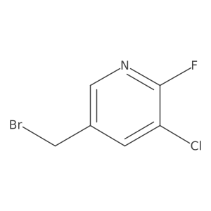 5-(Bromomethyl)-3-chloro-2-fluoropyridine Structure