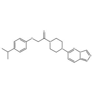 1-(4-([1,2,4]Triazolo[4,3-b]pyridazin-6-yl)piperazin-1-yl)-2-(4-isopropylphenoxy)ethanone Structure