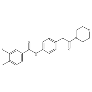 3,4-difluoro-N-{4-[2-(morpholin-4-yl)-2-oxoethyl]phenyl}benzamide Structure