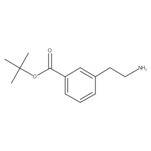 Tert-butyl 3-(2-aminoethyl)benzoate结构式