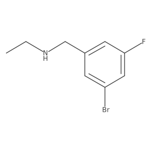 [(3-Bromo-5-fluorophenyl)methyl](ethyl)amine Structure