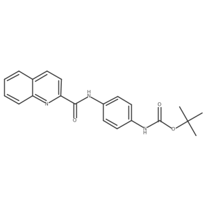 tert-butyl N-[4-(quinoline-2-carbonylamino)phenyl]carbamate Structure