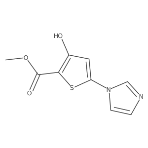 3-Hydroxy-5-imidazol-1-yl-thiophene-2-carboxylic acid methyl ester Structure