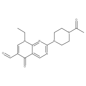 2-(4-Acetyl-1-piperazinyl)-8-ethyl-5,8-dihydro-5-oxopyrido[2,3-d]pyrimidine-6-carboxaldehyde结构式