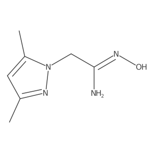 2-(3,5-Dimethyl-1H-pyrazol-1-yl)-N'-hydroxyethanimidamide Structure