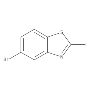 5-Bromo-2-iodo-1,3-benzothiazole Structure