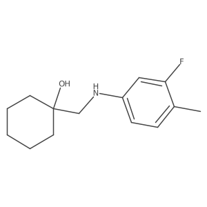 1-{[(3-Fluoro-4-methylphenyl)amino]methyl}cyclohexan-1-ol Structure