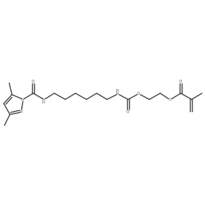 2-[[[[6-[[(3,5-Dimethyl-1H-pyrazol-1-yl)carbonyl]amino]hexyl]amino]carbonyl]oxy]ethyl 2-methyl-2-propenoate Structure