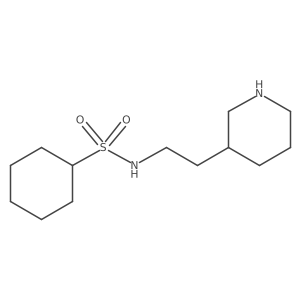 N-[2-(Piperidin-3-yl)ethyl]cyclohexanesulfonamide Structure