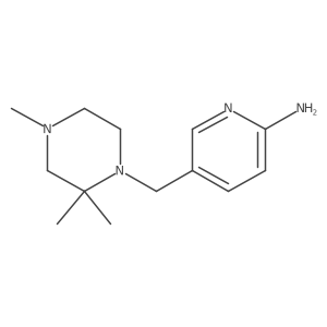 5-(2,2,4-Trimethyl-piperazin-1-ylmethyl)-pyridin-2-ylamine结构式