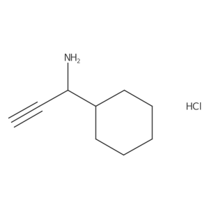 1-Cyclohexylprop-2-yn-1-amine;hydrochloride结构式