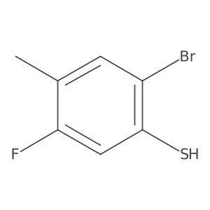 2-Bromo-5-fluoro-4-methylbenzenethiol Structure