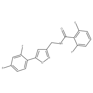 N-{[5-(2,4-difluorophenyl)-1,2-oxazol-3-yl]methyl}-2,6-difluorobenzamide Structure