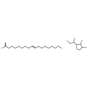 Oleic acid--(2R,3R,4S)-2-((R)-1,2-dihydroxyethyl)tetrahydrofuran-3,4-diol结构式
