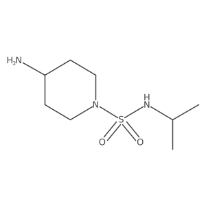 4-amino-N-propan-2-ylpiperidine-1-sulfonamide结构式