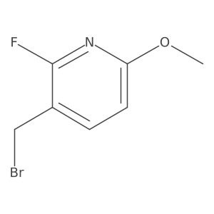 3-(Bromomethyl)-2-fluoro-6-methoxypyridine结构式