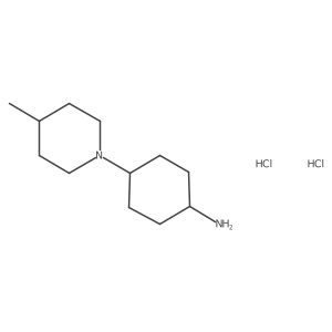 [4-(4-Methylpiperidin-1-yl)cyclohexyl]amine dihydrochloride Structure