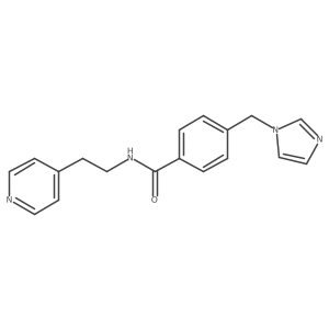 4-((1H-imidazol-1-yl)methyl)-N-(2-(pyridin-4-yl)ethyl)benzamide结构式
