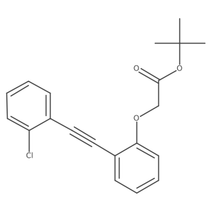 Tert-butyl 2-[2-[2-(2-chlorophenyl)ethynyl]phenoxy]acetate结构式