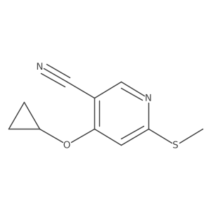4-Cyclopropoxy-6-(methylthio)nicotinonitrile Structure