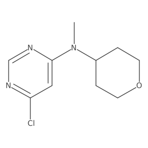 6-chloro-N-methyl-N-(oxan-4-yl)pyrimidin-4-amine Structure