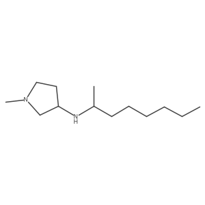 1-Methyl-N-(octan-2-yl)pyrrolidin-3-amine结构式