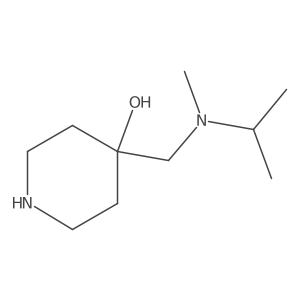 4-((Isopropyl(methyl)amino)methyl)piperidin-4-ol Structure