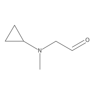 2-[Cyclopropyl(methyl)amino]acetaldehyde Structure