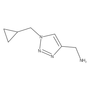 [1-(cyclopropylmethyl)-1H-1,2,3-triazol-4-yl]methanamine Structure