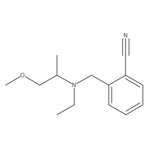 2-((Ethyl(1-methoxypropan-2-yl)amino)methyl)benzonitrile Structure