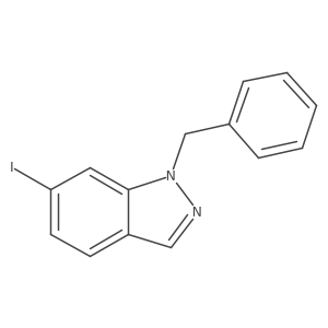 1-Benzyl-6-iodoindazole结构式