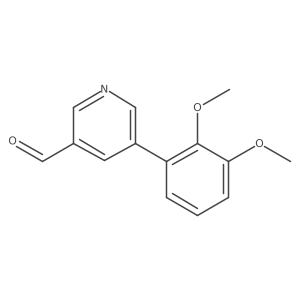 5-(2,3-Dimethoxyphenyl)pyridine-3-carbaldehyde Structure