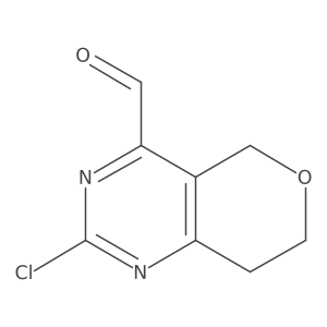 2-Chloro-7,8-dihydro-5H-pyrano[4,3-D]pyrimidine-4-carbaldehyde结构式