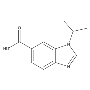 1-(propan-2-yl)-1H-1,3-benzodiazole-6-carboxylic acid结构式