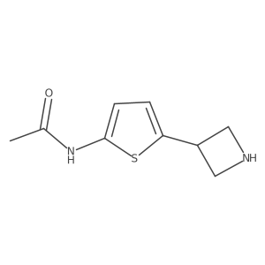 N-(5-(Azetidin-3-yl)thiophen-2-yl)acetamide Structure